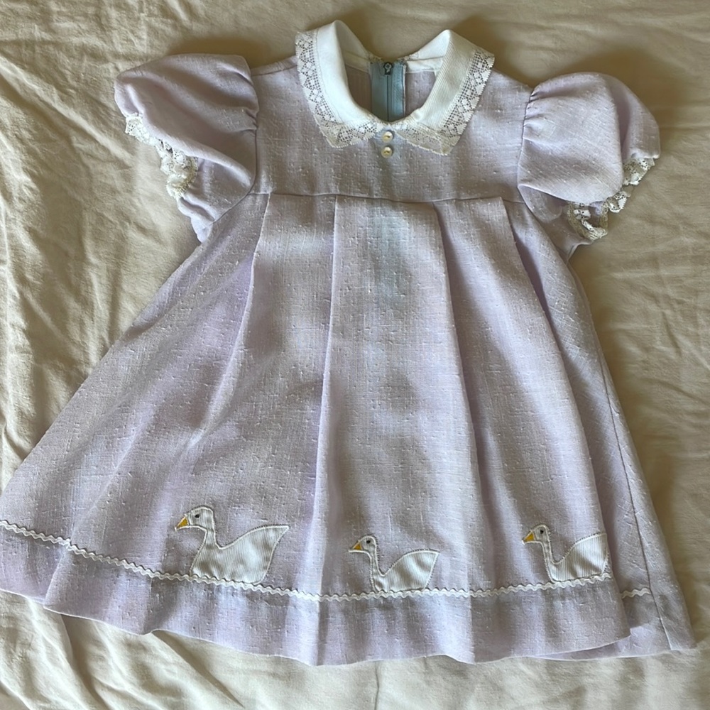 Vintage Baby Girl lilac Dress